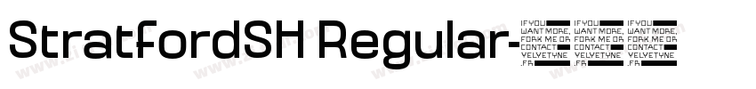 StratfordSH Regular字体转换